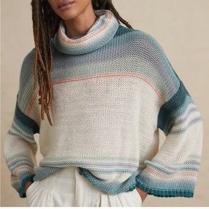 Anthropologie NWT ombre cowl neck sweater